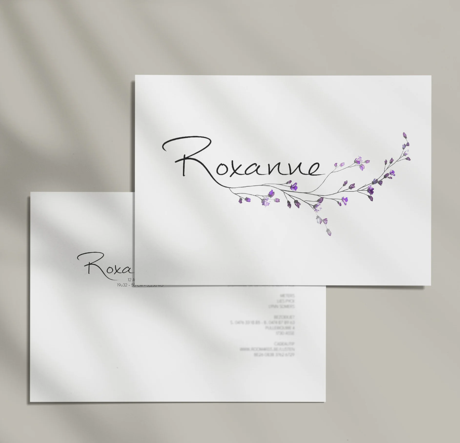 Geboortekaartje Roxanne